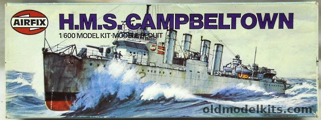 Airfix 1/600 HMS Campbeltown Destroyer, 01204-3 plastic model kit